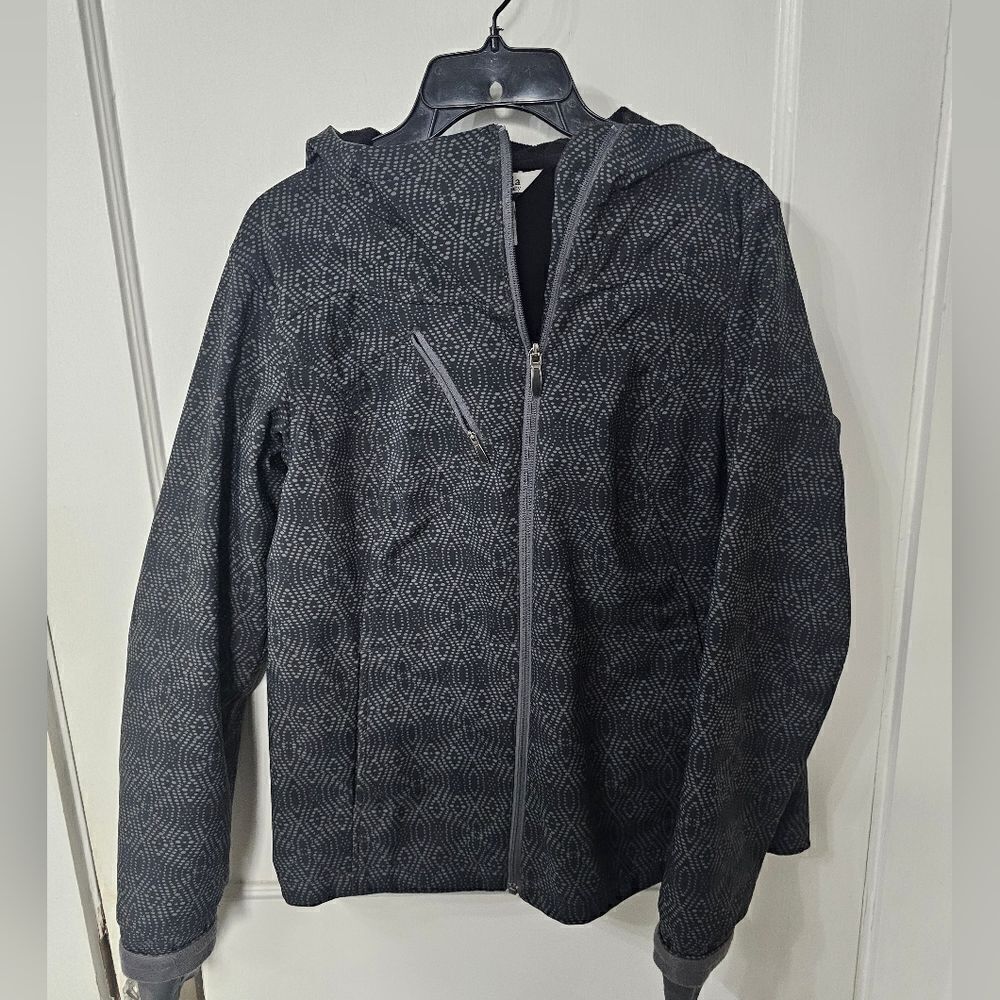 Columbia gray and black jacket. Sz large,  excellent condition